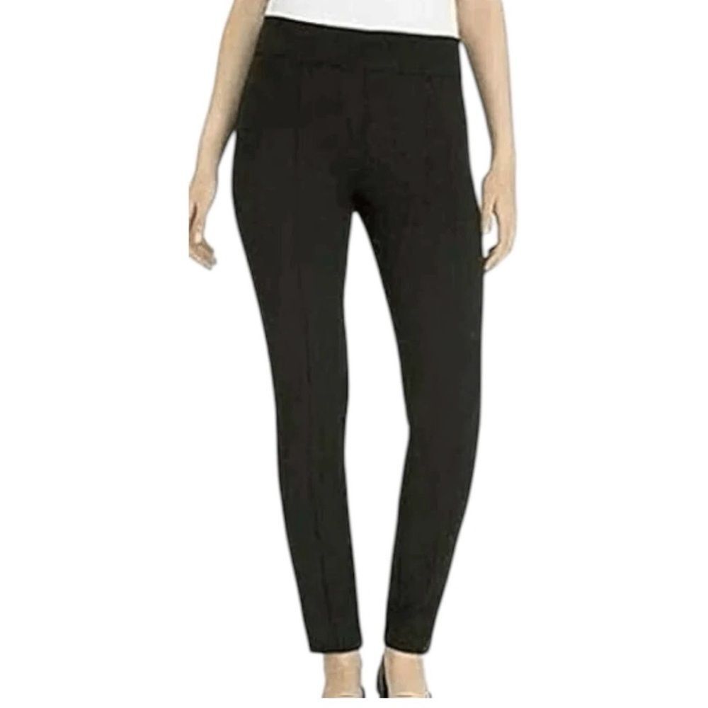 Hilary Radley Classic Black Women's
Comfort Fit Slim Leg Stretch Pull-On Pants L